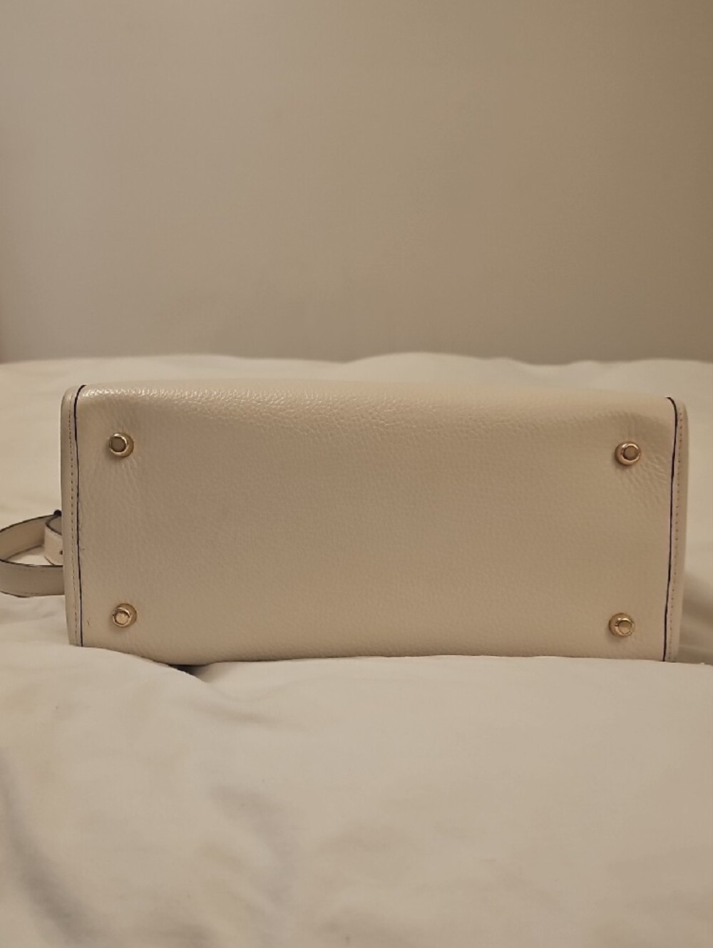 Coach Beige Signature Tote with Pink Stripe and Cream Trim - Picture 4 of 13
